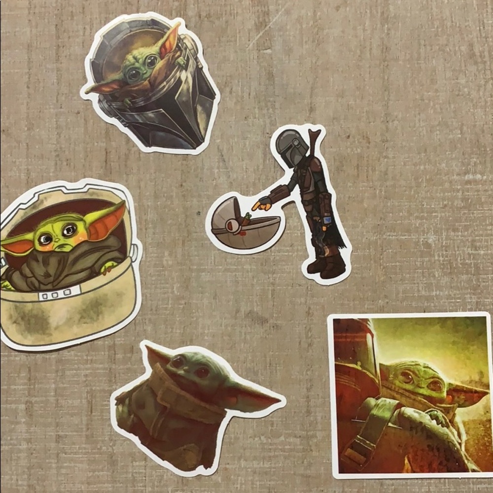 Baby yoda stickers